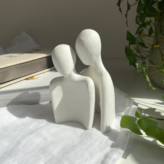 Concrete Couple | Silhouette Ornament | Couple Ornament | Couple Gift | Wedding Gift