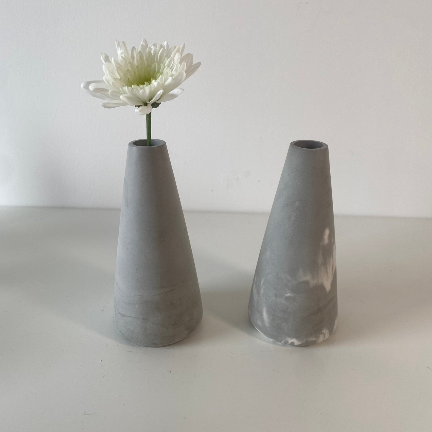Concrete Minimal Tall Bud Vase | Decorative Vase | Dried Flower Vase