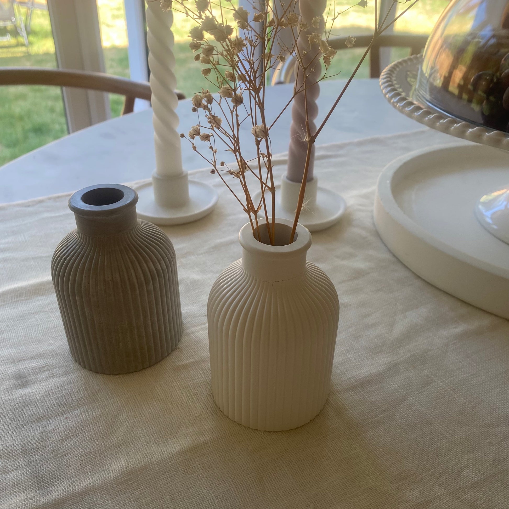 Small Minimal Concrete Vase | Minimalist | Modern | Decorative Vase | Boho Scandinavian Decor | Home Decor