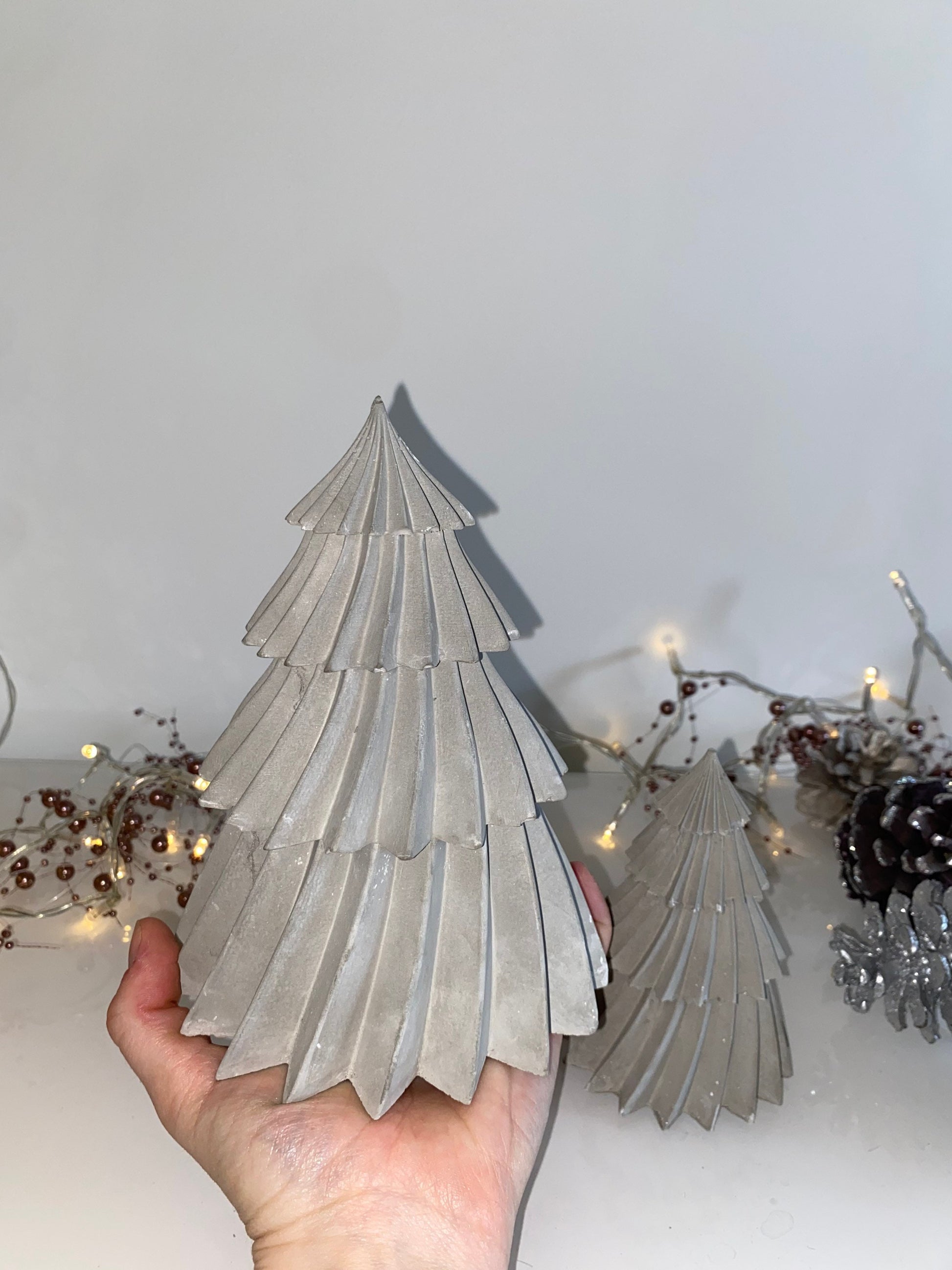 Concrete Christmas Trees | Christmas Decoration | Handmade Xmas Home Decor