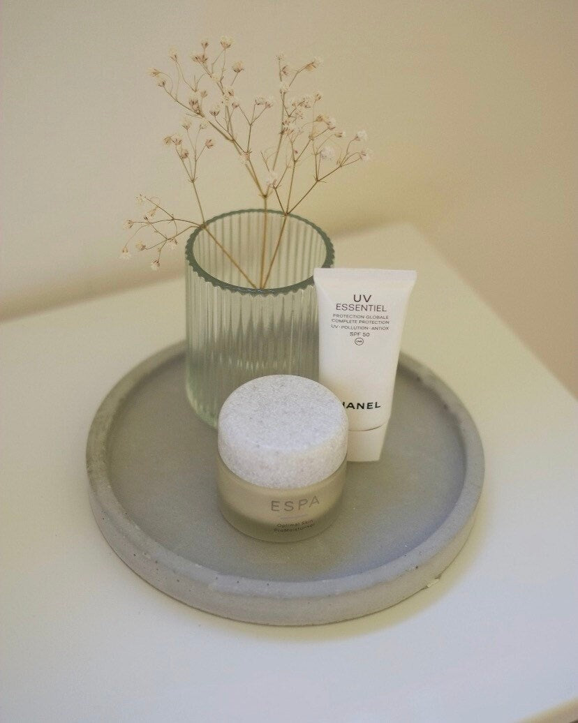 Multiple Sizes Concrete Small Round Decorative Trays | Soap Bottle Dish | Display Trays