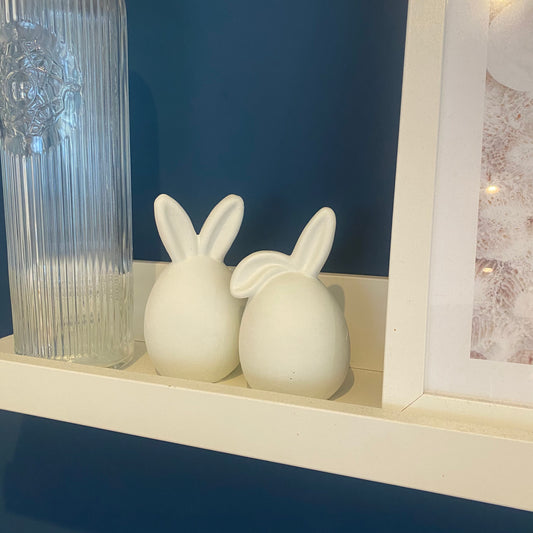 Concrete Easter Egg with Bunny Ears | Easter Bunny | Easter Egg | Easter Decor | Spring Rabbit Ornament