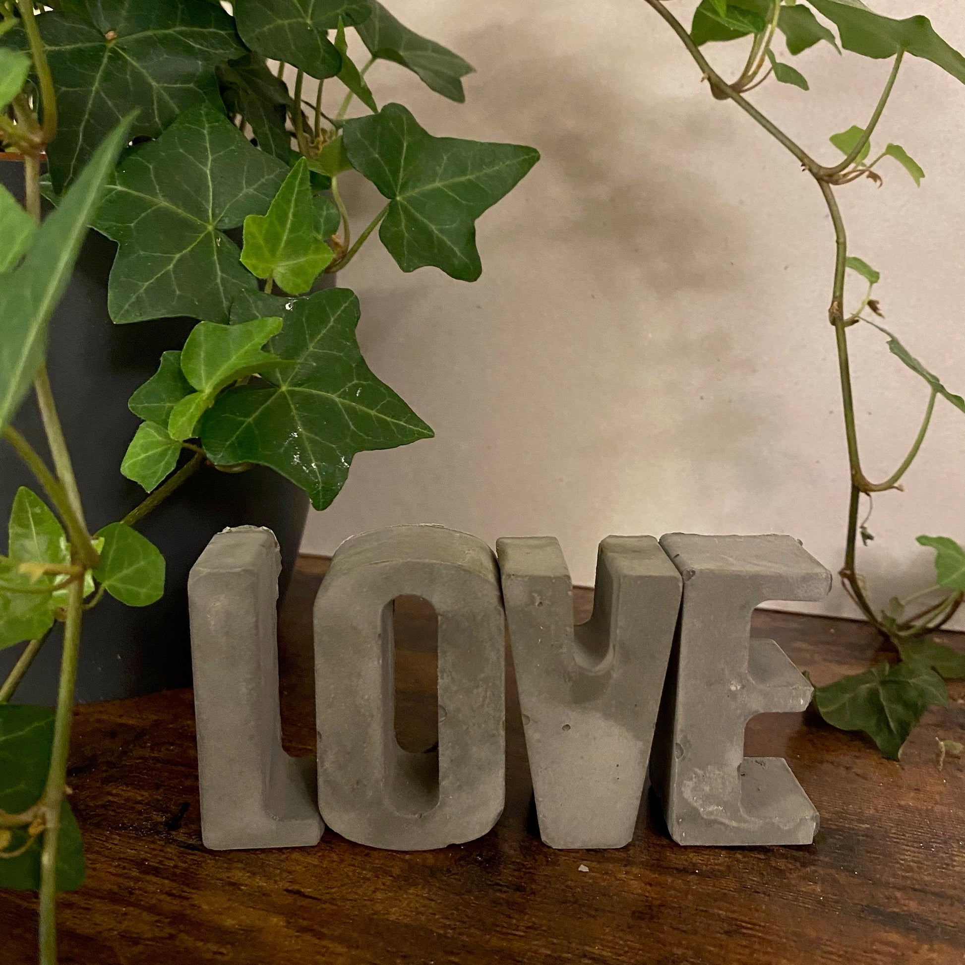 Concrete Letters | Personalised Letters | Grey and White Marble