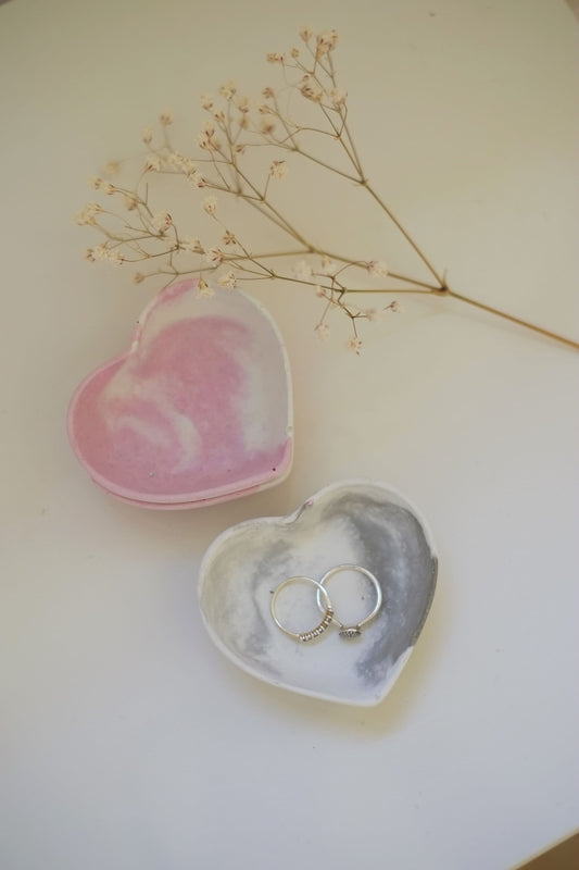 Concrete Heart Trinket Dish | Jewellery Dish