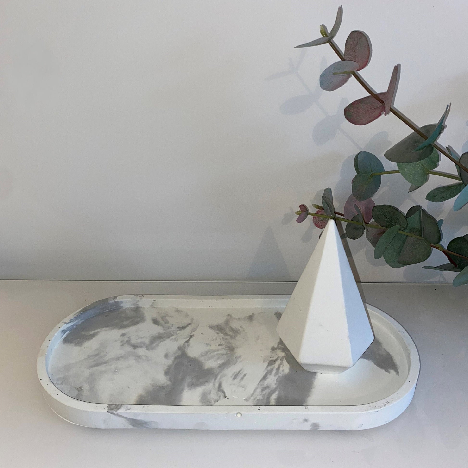 Concrete Large Oval Styling Tray | Display Tray | Decorative Tray