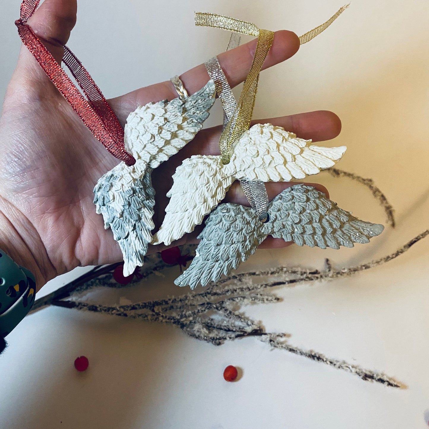 Concrete Christmas Tree Decorations | Xmas Baubles | Handmade Tree Decorations