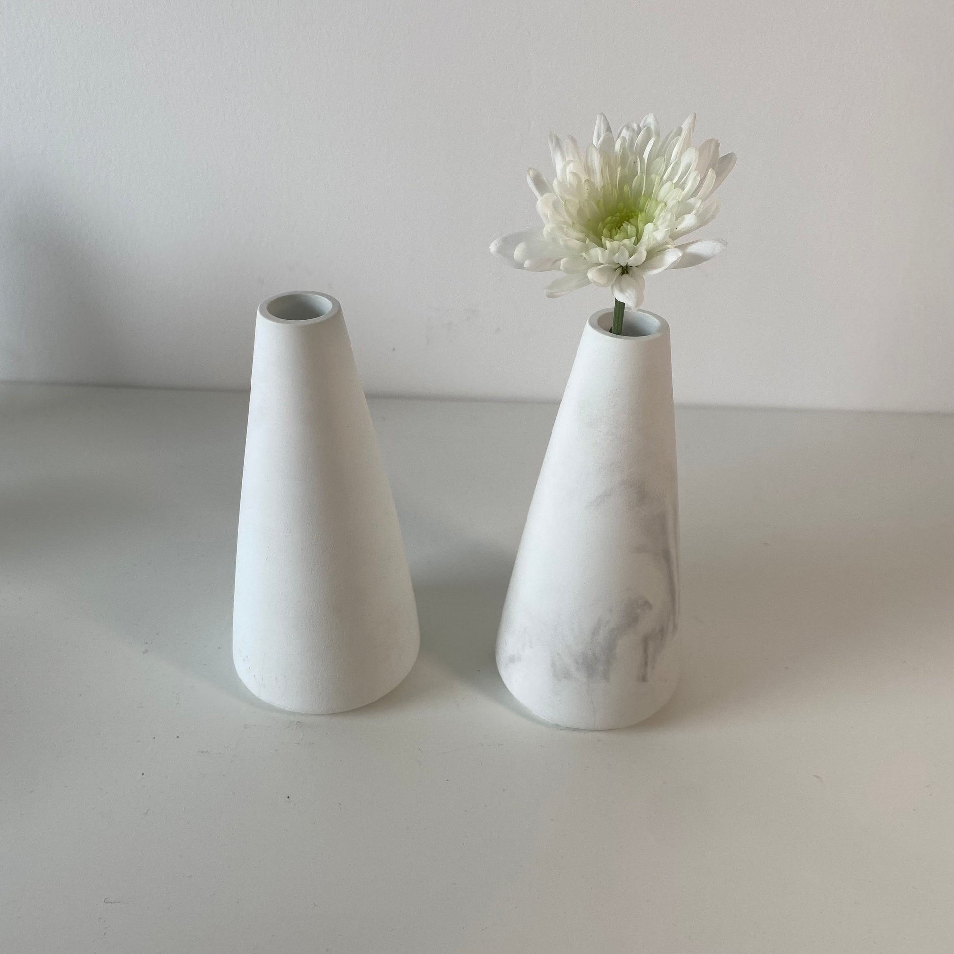 Concrete Minimal Tall Bud Vase | Decorative Vase | Dried Flower Vase