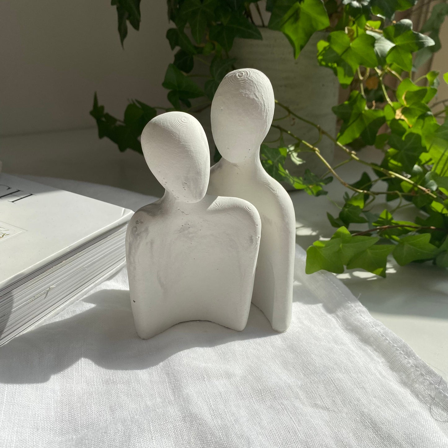 Concrete Couple | Silhouette Ornament | Couple Ornament | Couple Gift | Wedding Gift