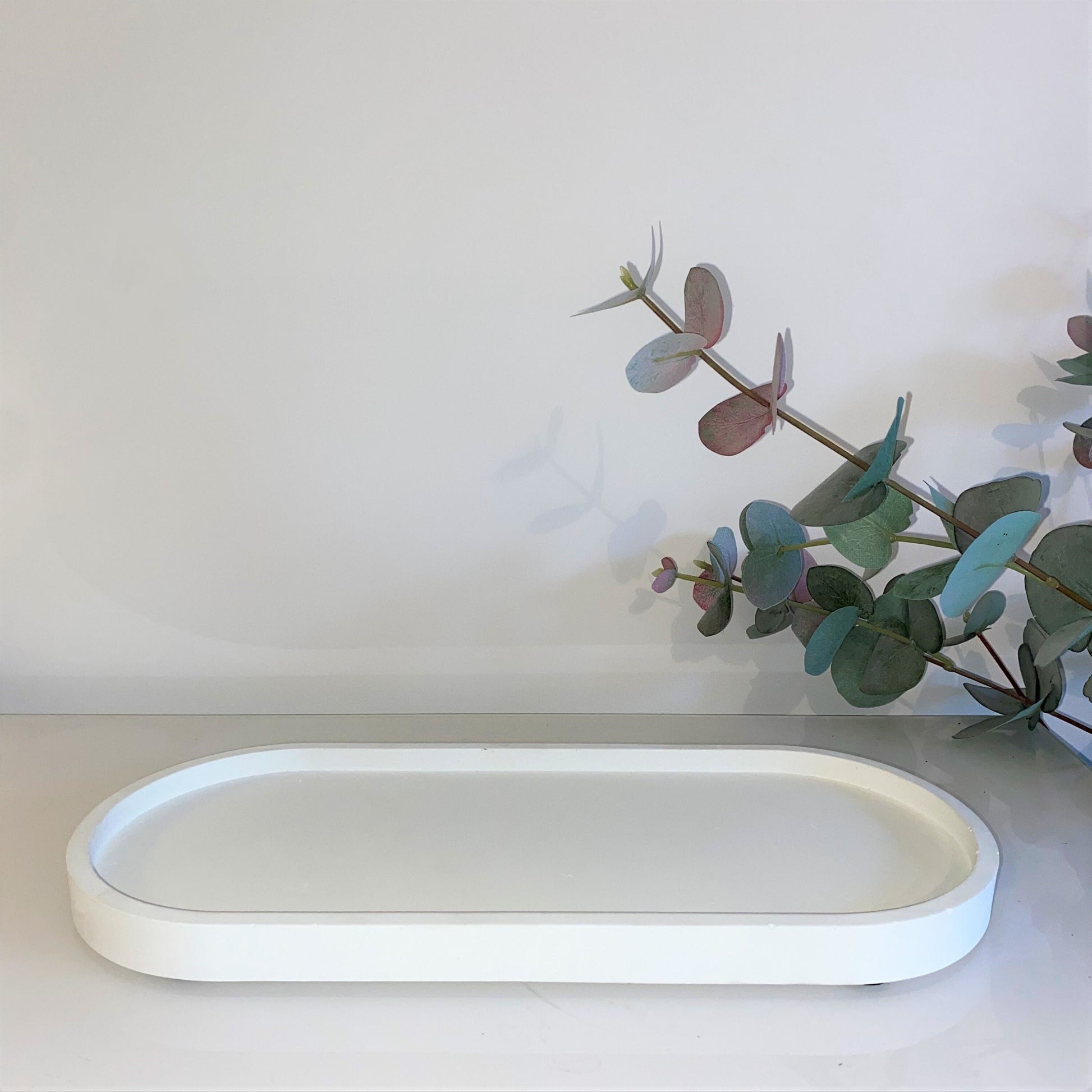 Concrete Large Oval Styling Tray | Display Tray | Decorative Tray