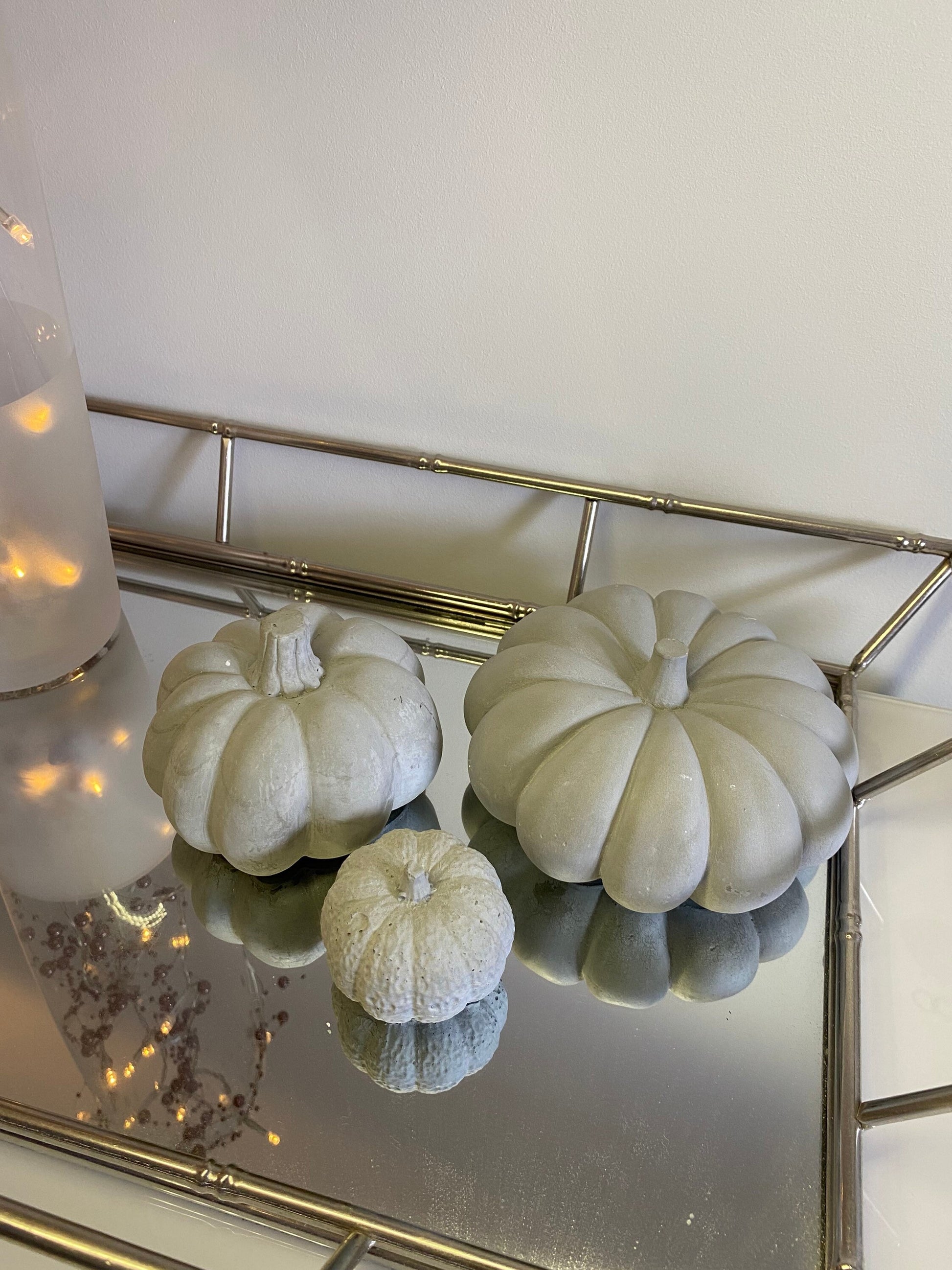 Large Concrete Pumpkin | Halloween Decor | Autumn Decor | Fall