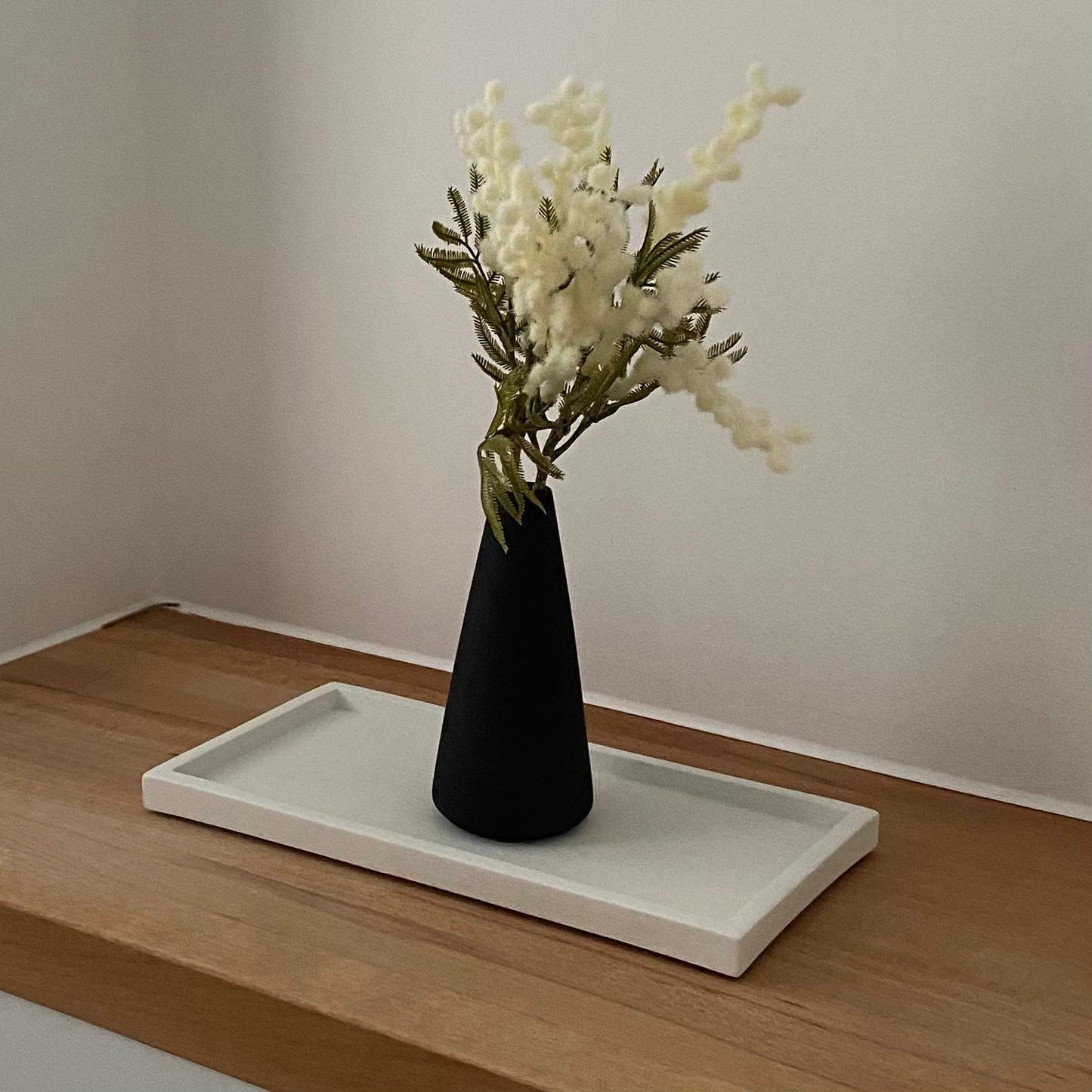 Concrete Minimal Tall Bud Vase | Decorative Vase | Dried Flower Vase