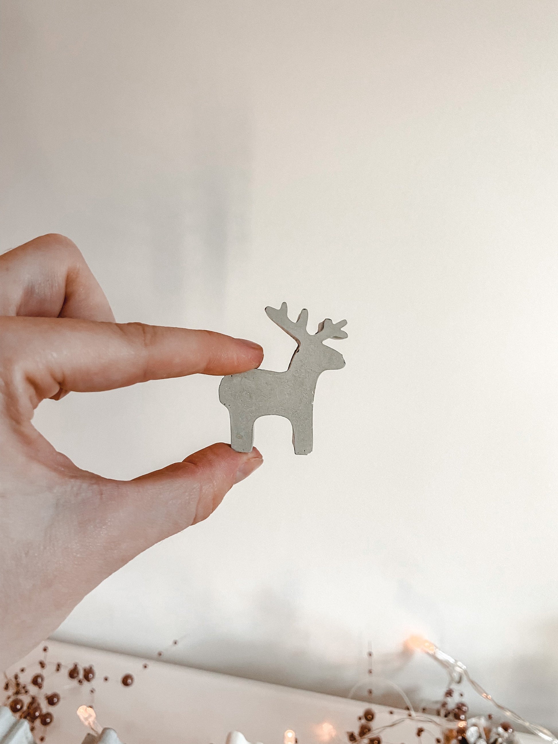 Concrete Reindeer | Winter Decor | Minimalist Christmas Decor | Xmas Elk