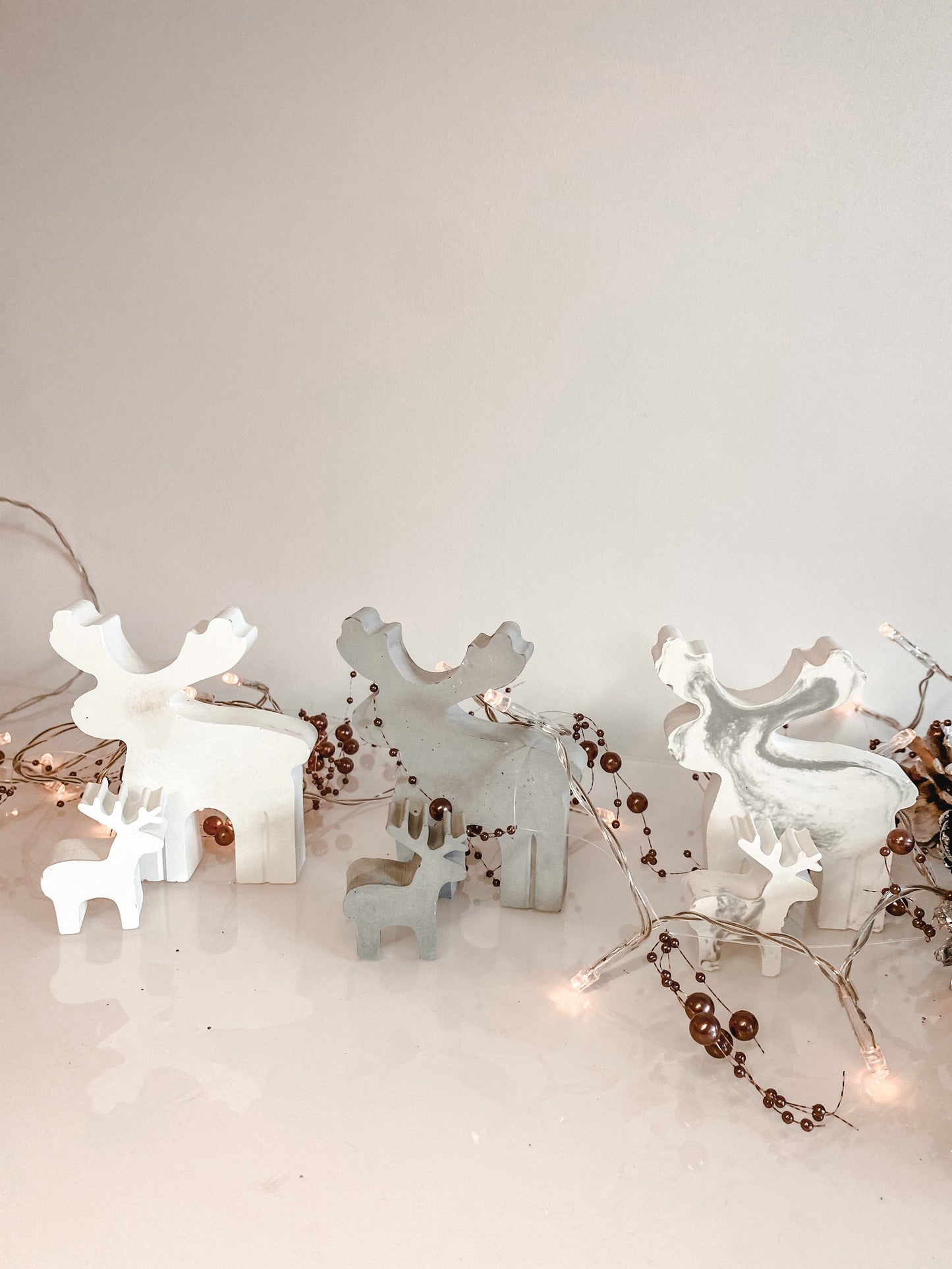 Concrete Reindeer | Winter Decor | Minimalist Christmas Decor | Xmas Elk