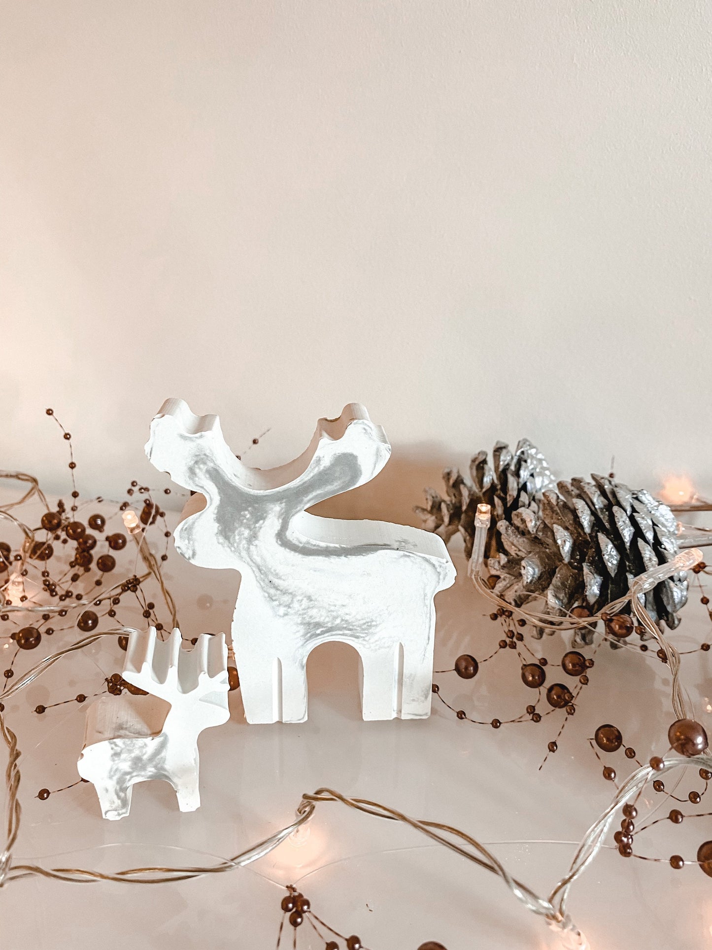 Concrete Reindeer | Winter Decor | Minimalist Christmas Decor | Xmas Elk