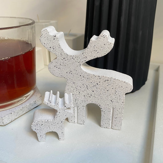 Concrete Reindeer | Winter Decor | Minimalist Christmas Decor | Xmas Elk