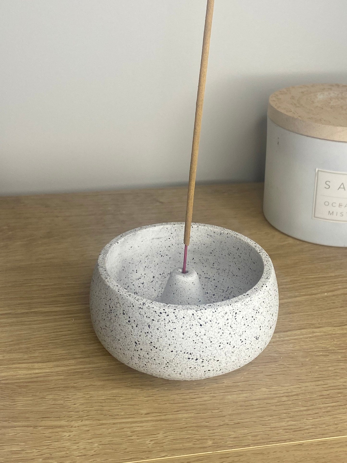 Concrete Circular Incense Holder Bowl | Incense Burner | Minimalist Home Decor